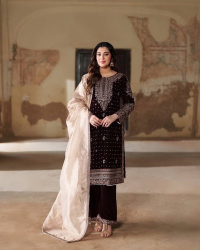 Abiti velluto pakistani - di,