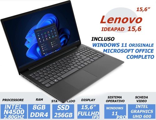 Notebook lenovo fhd - 15,6",