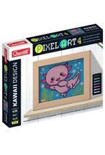 Quercetti 0796 Pixel Art 4 4 Kawaii Design Axolotl Chiodini Mosaico Bambini