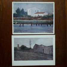 N.2 cartoline di dipinti di