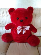 Grande Orsacchiotto porta pigiama cm 75 portapigiama peluche rosso cameretta 