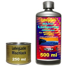 250Ml Vernice Per Auto Pronta All'Uso Per BMW Montegoblau Met. A51 Con Polvere