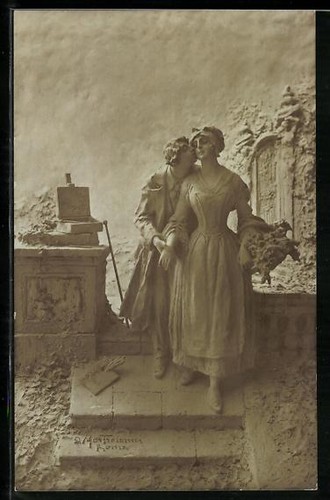 Cartolina artistica domenico - cartolina,