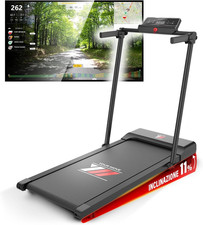 Tapis Roulant Elettrico Salvaspazio 12 Km/H, Tappeto Corsa MAXI 42Cm, MARCHIO IT