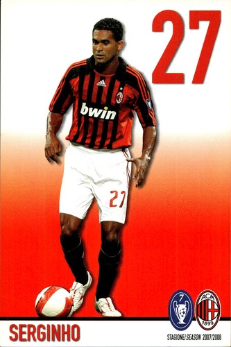 Cartolina calcistica milan - cartolina,