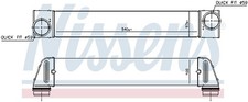 96607 Intercooler NISSENS per