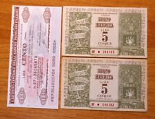 2 X 5 LIRE BUONO RENDITA Ser