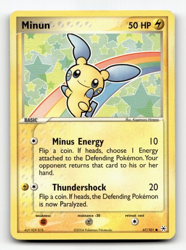 Carte pokémon plusle minun - pokémon,