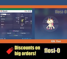6IV Shiny Meowth Pokemon
