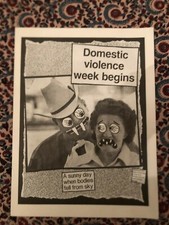 DOMESTIC VIOLENCE WEEK BEGINS PUNK ROCK FANZINES A 3 FORMAT