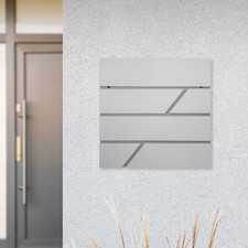 Cassetta postale da parete buca portalettere giornale da esterno grigia moderna