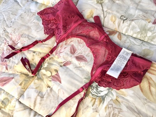 Reggicalze pizzo rosso - pizzo,