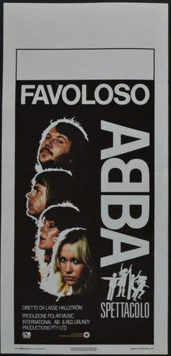 Locandina abba spettacolo 1978 - locandina,