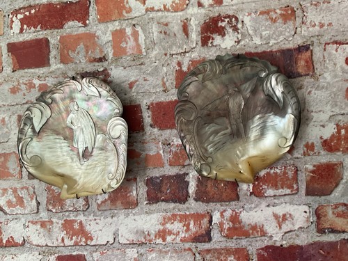 Coppia antiche sculture - coppia,
