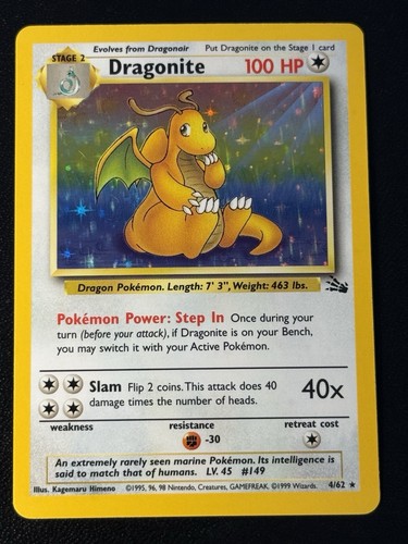 Dragonite holo - 4/62,