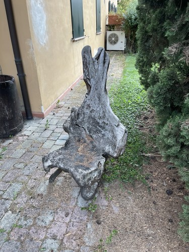 Poltrona scultura legno - scultura, in