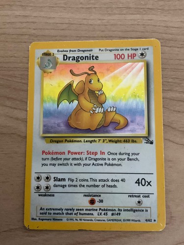 Dragonite fossil holo - dragonite, 4/62