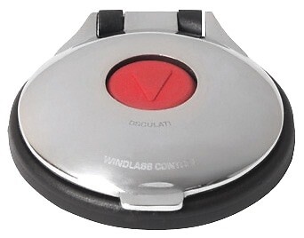 Pulsante pedale inox - pulsante, rosso