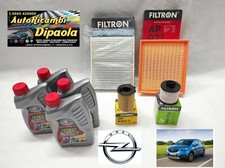 KIT TAGLIANDO OPEL CROSSLAND X 1.6 TURBO DIESEL 4L OLIO 5W30 + KIT 4 FILTRI