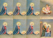 CARTOLINE 8 PZ. NATALE PRESEPE