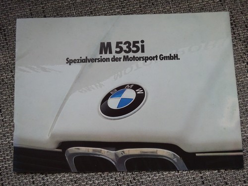 Bmw 535i e12 depliant - m,