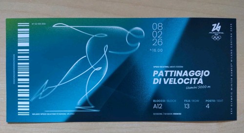 Biglietto ricordo olimpiadi - biglietto,