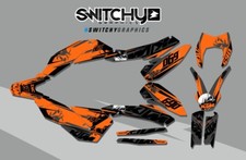 KIT ADESIVI GRAFICHE SKULLZ 02 ORANGE per moto SMC 690 2008 2009 2010 2011 DECAL