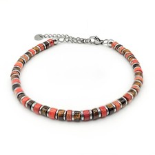 Bracciale uomo diaspro rosso - diaspro,