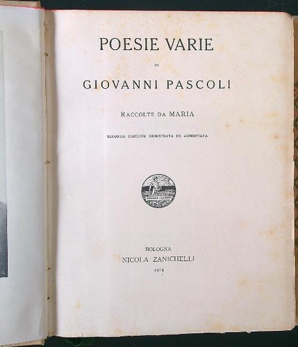 Poesie varie raccolte maria - da,