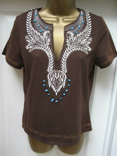 Laura ashley top cotone con - top,