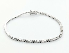 Bracciale tennis oro bianco