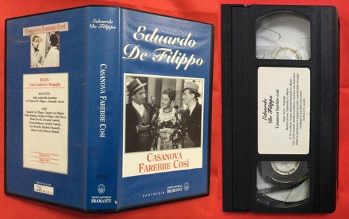 Vhs film casanova - vhs, farebbe