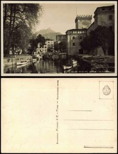 Cartoline Riva del Garda veduta quartiere La Rocca 1920