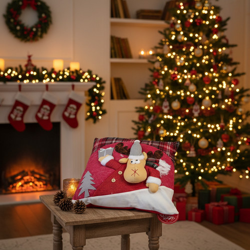 Cuscino natale renna 40x40 - cuscino,