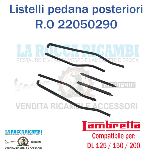 Kit listelli pedana posteriori - listelli,