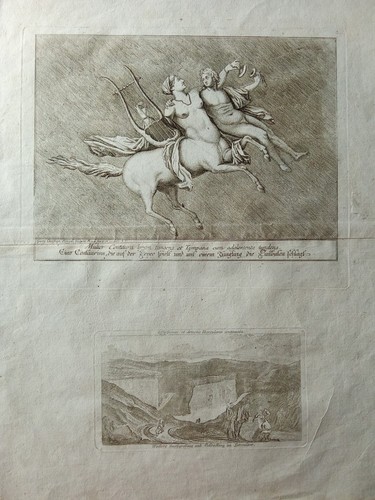 Antica incisione rame 1750 - rame,