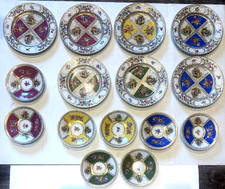 Lotto 15 pezzi vintage piatti