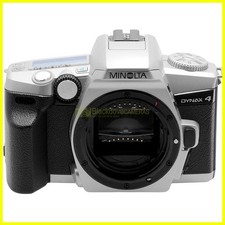 Minolta Dynax 4 silver AF. Fotocamera reflex autofocus a pellicola. READ!