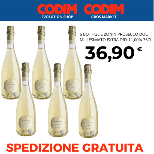 Bottiglie zonin prosecco doc - bottiglie,
