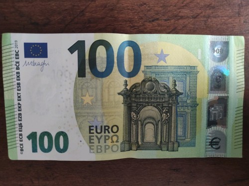 Rara banconota 100 euro - euro, mario