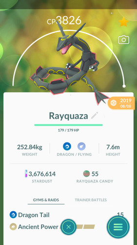 Pokemon shiny rayquaza - pokemon, lvl40