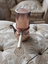 Caffettiera antica d'epoca in rame,(Made in Italy),rara,preziosa,pregiata.