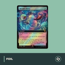 MTG | Herald's Horn | FINAL FANTASY | EXTENDED ART | NM | EN | PROMO | FOIL
