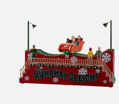 Lemax the runaway sleigh