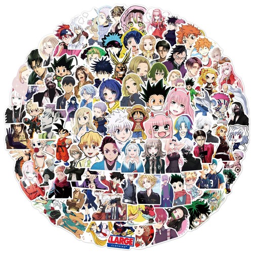 100 adesivi anime misto - anime, per