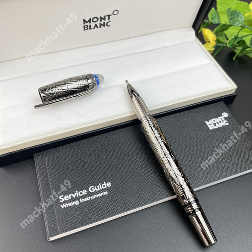 Montblanc penna roller argento