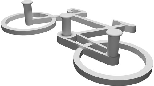 Portachiavi supporto bici - supporto,