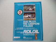 advertising Pubblicità 1980 ROLOIL ROL OIL e FIAT ABARTH 131