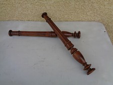 2 Antiche Colonne Legno Turned