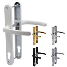 Millenco Maniglia Porta uPVC Doppi Vetri 117mm PZ Coppia Molle 235mm Set PVC